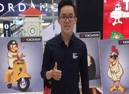 Bạn Nguyễn Quang Anh - sinh viên trường Đại học Kinh tế - Kỹ thuật Bình Dương đạt giải Ba tuần 2